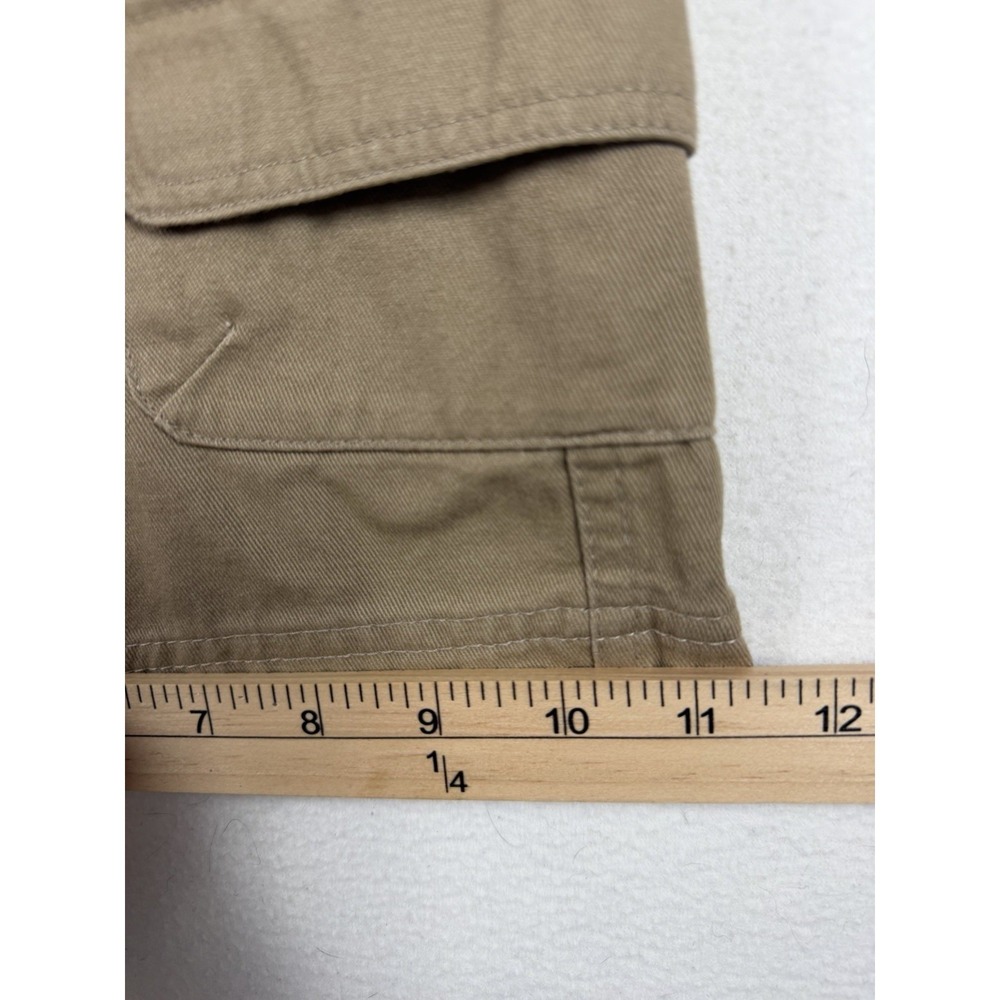 Rugged Wear‎ Mens Khaki Cotton Cargo Shorts Size 34 Tan Utility Hiking 16000MEN - Picture 9 of 15